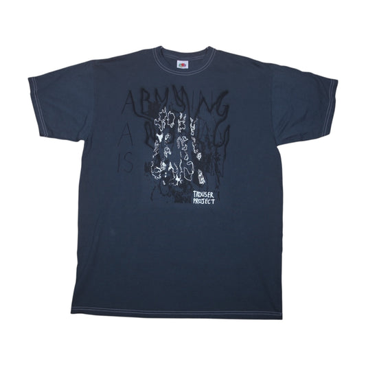 Upcycled Graphic Screenprint T-Shirt (L)