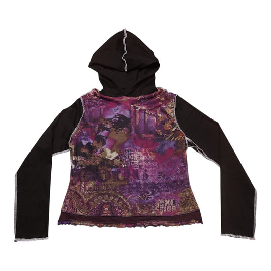 Reworked Hooded Long Sleeve Top (UK14/16)