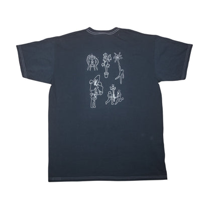 Upcycled Graphic Screenprint T-Shirt (L)