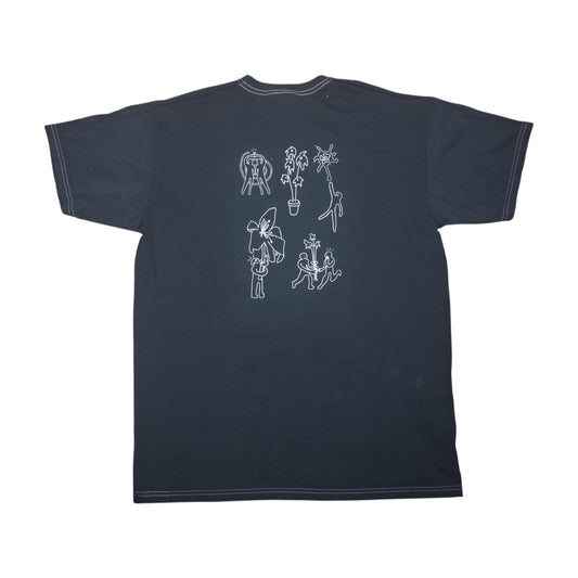 Upcycled Graphic Screenprint T-Shirt (L)
