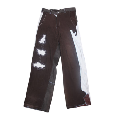 Handmade Corduroy Appliqué Trousers (W30)