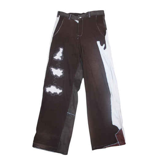 Handmade Corduroy Appliqué Trousers (W30)