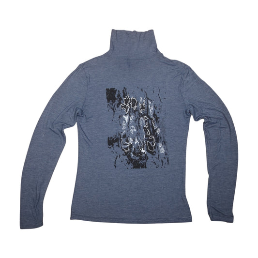 Upcycled Long Sleeve Polo Neck