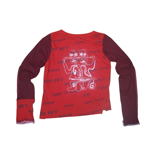 Long Sleeve Baby Tee Upcycled