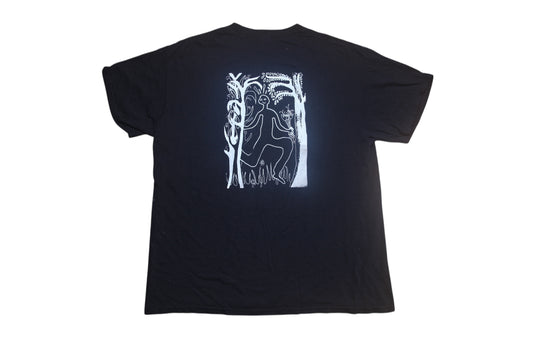 Graphic Screenprint Upcycled T-Shirt (L)