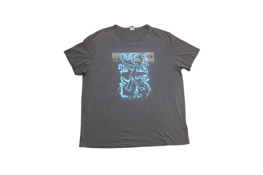 Graphic Screenprint Upcycled T-Shirt (XL)