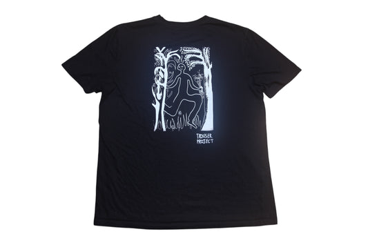 Graphic Screenprint Upcycled T-Shirt (L)