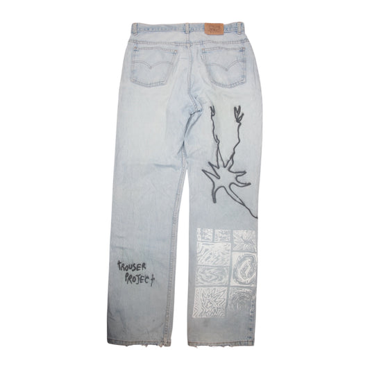 Hand Printed Levi's Jeans (W34)