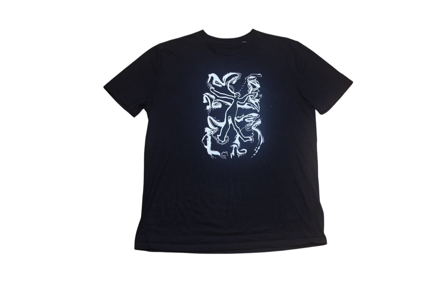 Graphic Screenprint Upcycled T-Shirt (L)