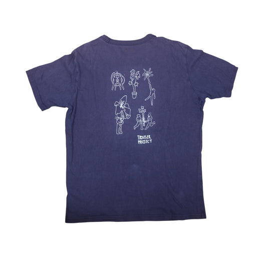 Pre-loved Upcycled Graphic Screen-print T-Shirt (XL)