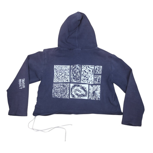 Upcycled DKNY Cropped Hoodie