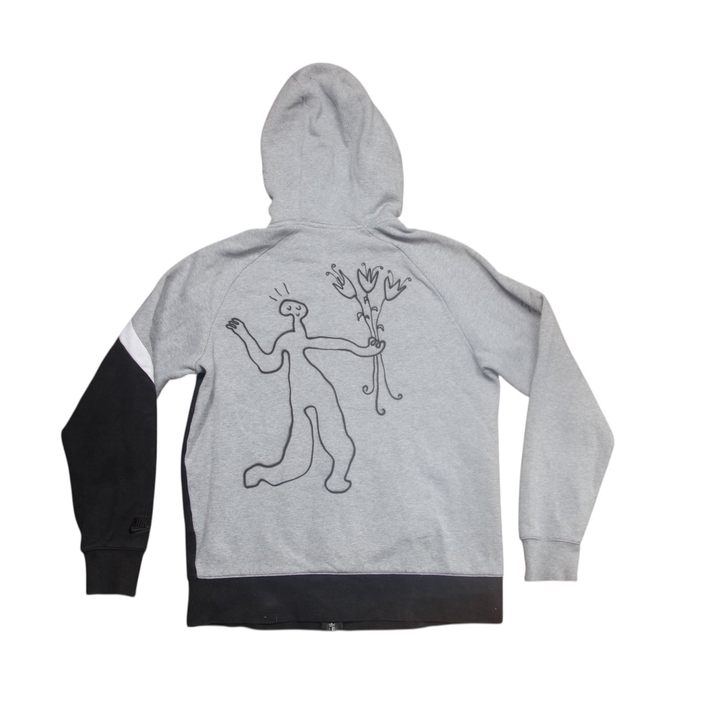 Nike Graphic Airbrush Upcycled Sustainable Hoodie (L)