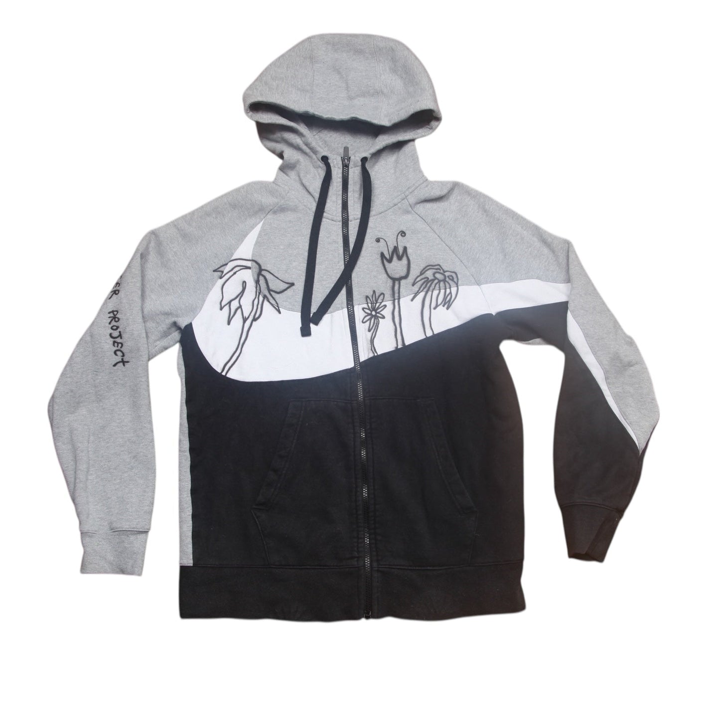 Nike Graphic Airbrush Upcycled Sustainable Hoodie (L)