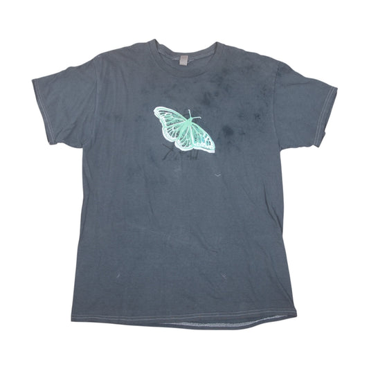 Screenprint Upcycled Graphic Short Sleeve T-Shirt (L)