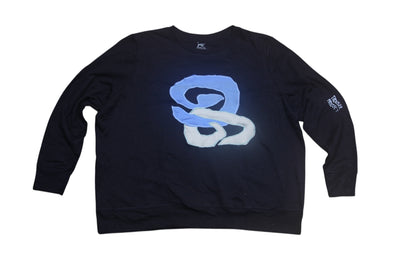 Graphic Screenprint Upcycled Sustainable Jumper (XL)