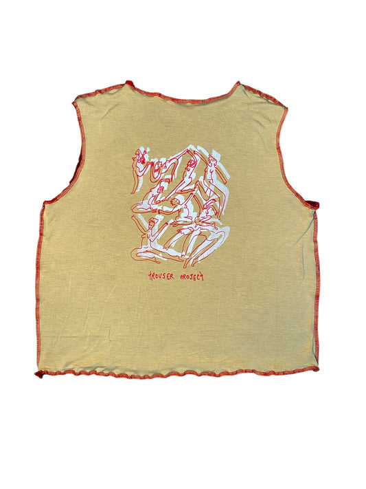 Screenprinted tank top XL