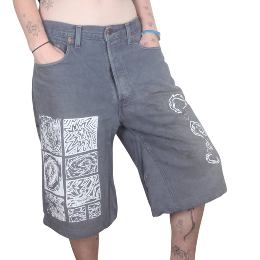 Reworked Levi's Denim Jorts W32